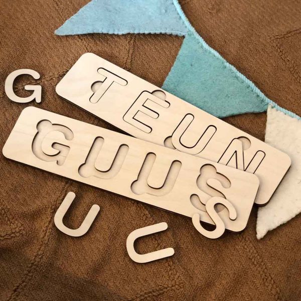 Baby & Kind-Houten speelgoed-Houten naampuzzels Teun Guus2-Studio Gravin