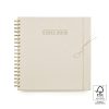 Bruiloftdecoratie-Guest Book Linen Ivory-voorkant-Studio Gravin