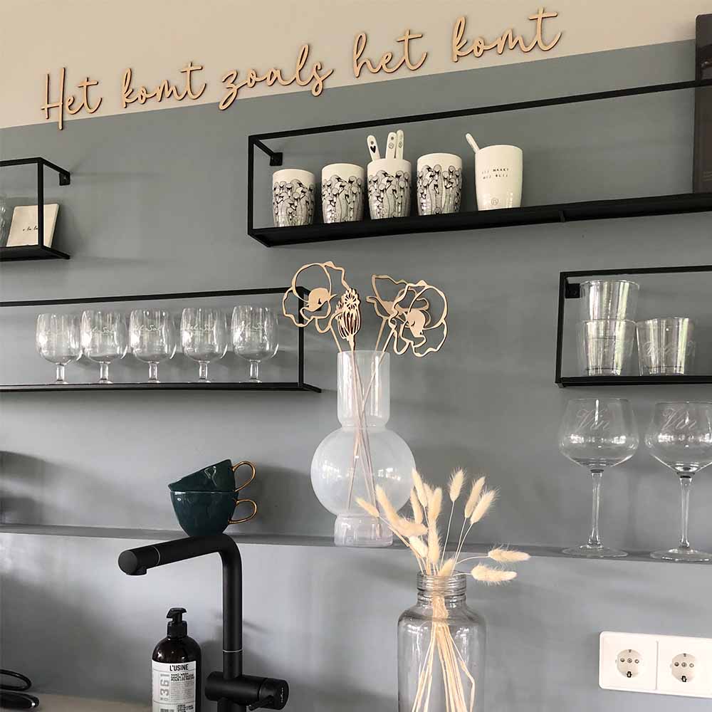 Decoratie-Bosje houten bloemen-Klaprozen-sfeerfoto-Studio Gravin