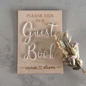 Bruiloft-Bruiloftdecoratie-Borden-Bord Please sign our guest book 6-Studio Gravin