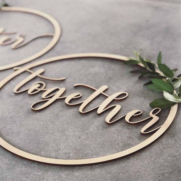 Bruiloft-Bruiloftdecoratie-Stoelhangers Better Together-Studio Gravin