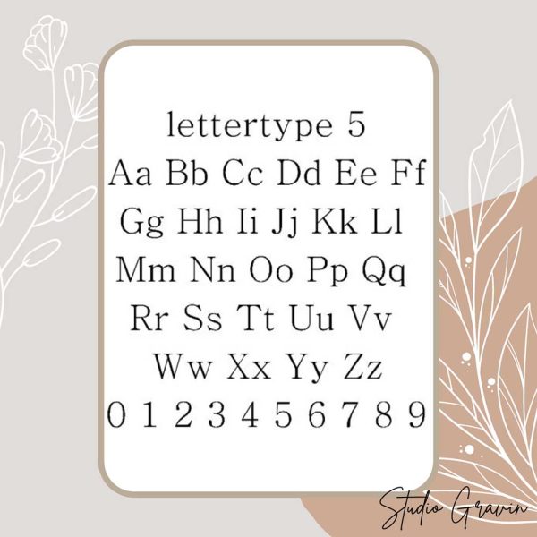 Lettertypen voorbeeld-Lettertype 5-Studio Gravin