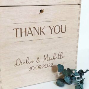 Bruiloft-Enveloppendoos-Houten enveloppenkist Thank You 3-Studio Gravin