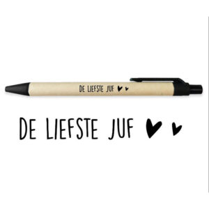 Speciale dagen-Meester & Juf-Pen De liefste juf-juf en meester cadeautje-Studio Gravin