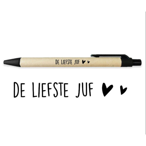 Speciale dagen-Meester & Juf-Pen De liefste juf-juf en meester cadeautje-Studio Gravin