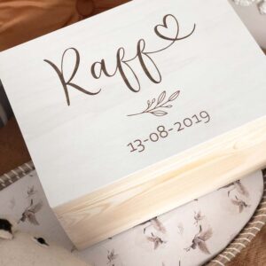 Baby & Kind-Memoryboxen-Memorybox Naam met hartje Raff-Studio Gravin